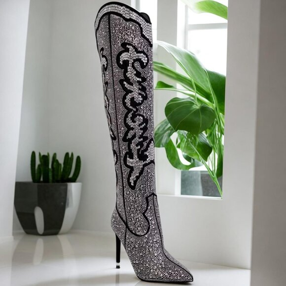 I.N.C. International Concepts Shoes - I.N.C. International Concepts Women's Iresa Cowboy Boots Size 5.5M NIB